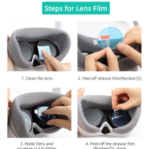 Lens Protective Film Scratch-Proof Dust-Proof Soft Panel Film for PICO 4