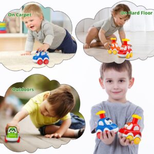 Wdebay 4 PCS Inertia Animal Car Toys for 1 Year Old Boy and Girl|Toddler Toys Age 1-2|1 Year Old Boy Gifts for 1st Birthday|Baby Toys 12-18 Months