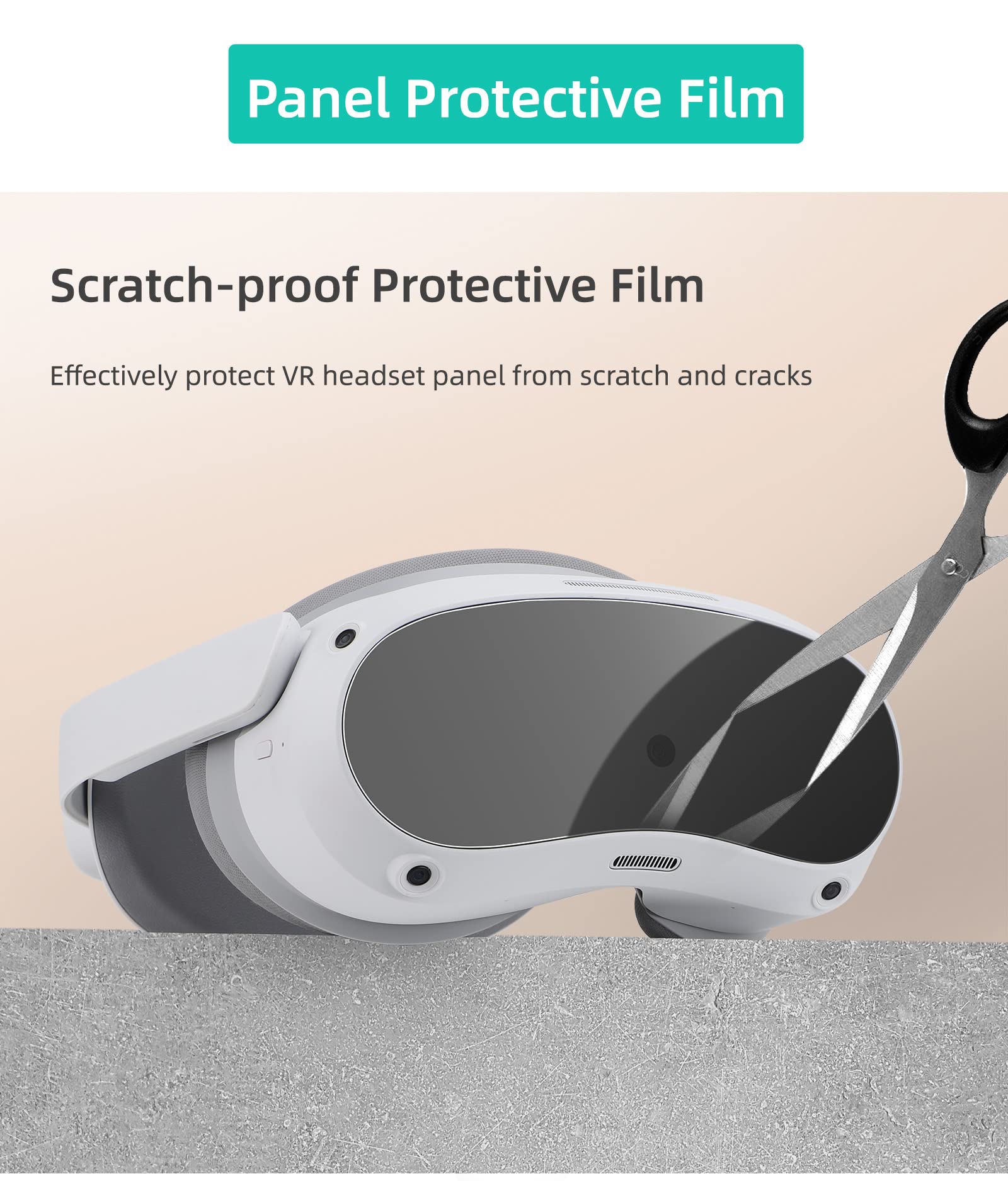 Lens Protective Film Scratch-Proof Dust-Proof Soft Panel Film for PICO 4