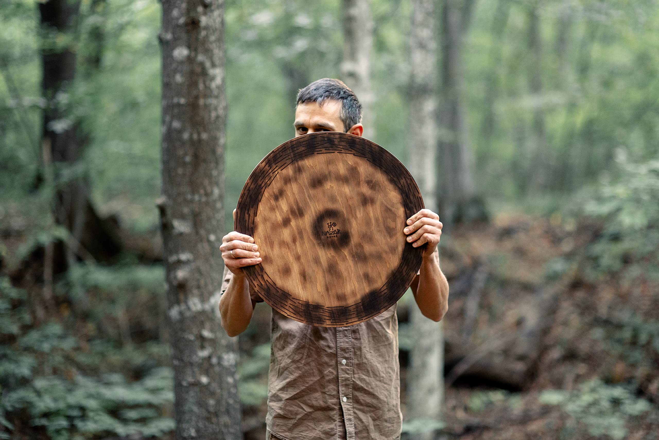 Sound Healing Tool "Water-Fall Disk" 20 inch | Meditative Water Sound | Wooden Ocean Drum | Relaxing Sound for Meditation | Rain Drum for Sound Bath