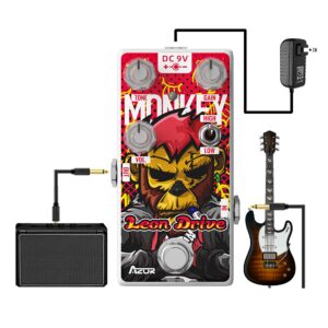 AZOR Leon Dirve Guitar Pedal Monkey Overdrive Analog Effect Pedal for Electric Guitar Bass True Bypass AP503