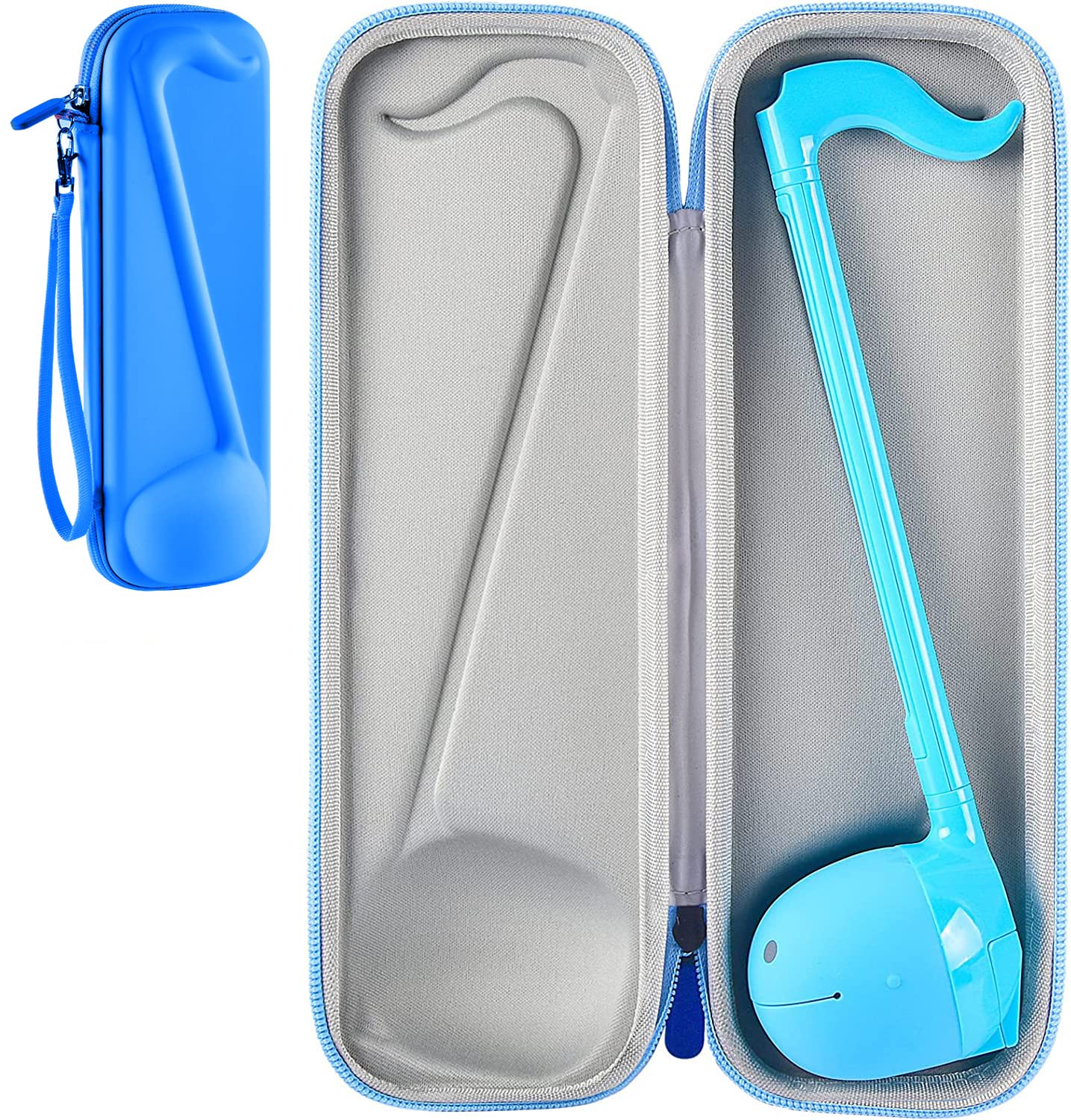 Case Compatible with Otamatone [English Edition] Japanese Electronic Musical Instrument Portable Synthesizer, Instrumental Music Toy Storage Holder for Otamatone Regular Size (Box Only) (Blue)