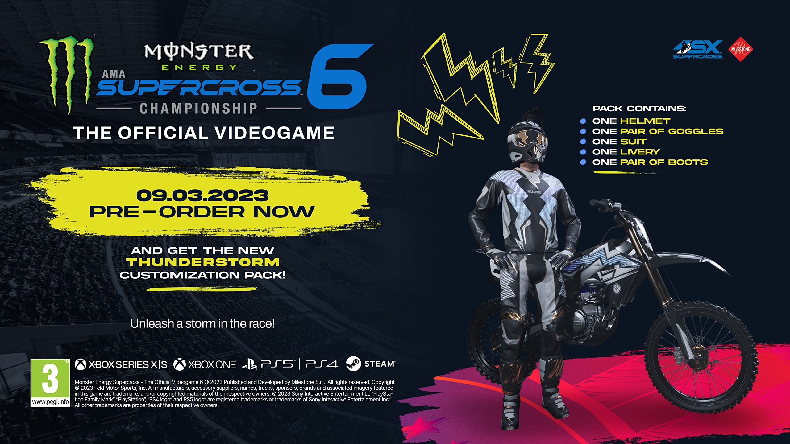 Monster Energy Supercross 6 - The Official Videogame (PS4)