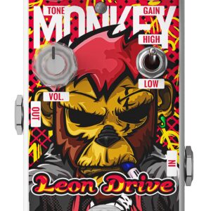 AZOR Leon Dirve Guitar Pedal Monkey Overdrive Analog Effect Pedal for Electric Guitar Bass True Bypass AP503