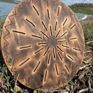 Sound Healing Tool "Water-Fall Disk" 20 inch | Meditative Water Sound | Wooden Ocean Drum | Relaxing Sound for Meditation | Rain Drum for Sound Bath