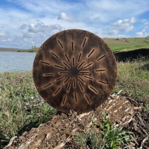 Sound Healing Tool "Water-Fall Disk" 20 inch | Meditative Water Sound | Wooden Ocean Drum | Relaxing Sound for Meditation | Rain Drum for Sound Bath