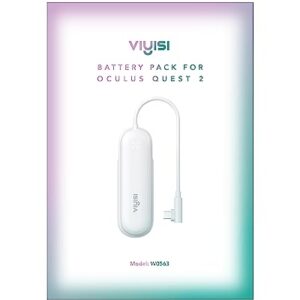 VIYISI Battery Pack for Oculus Quest 2, 5000mAh Portable Charger for Meta Quest, Power Bank for VR Accessories Extend Extra 2-4 Playtime