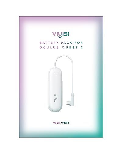 VIYISI Battery Pack for Oculus Quest 2, 5000mAh Portable Charger for Meta Quest, Power Bank for VR Accessories Extend Extra 2-4 Playtime