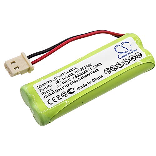 Replacement Battery Compatible for V Tech LS6426-3 LS6475 DS6401-16 LS6475-2 LS6475-3 DS6421 LS6426 DS6472 LS6476 DS6421-4 (500mAh/2.4V), BATT183482 89-1348-01-00 89-1348-01 BT-283482 BT183482 Battery