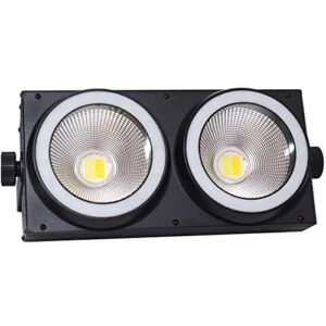 LED Stage Lights 200W LED COB Blinder Light with RGB Pixel DMX Controlled Sound Activated Auto Play DJ Light for Wedding Music Show Dance Party Stage Lighting