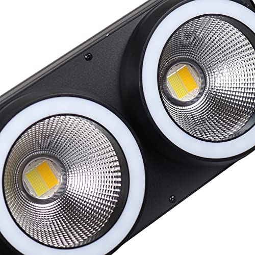 LED Stage Lights 200W LED COB Blinder Light with RGB Pixel DMX Controlled Sound Activated Auto Play DJ Light for Wedding Music Show Dance Party Stage Lighting