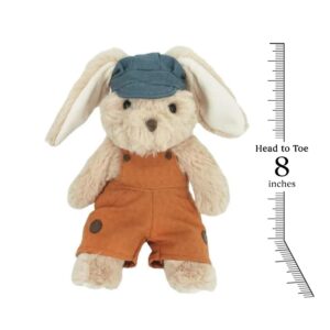 MON AMI Benjamin Bunny Stuffed Animal Plush Toy 8" Dressed Bunny with Floppy Ears, Soft & Cuddly RABIT Stuffed Animal, Gift for Kids of All Ages