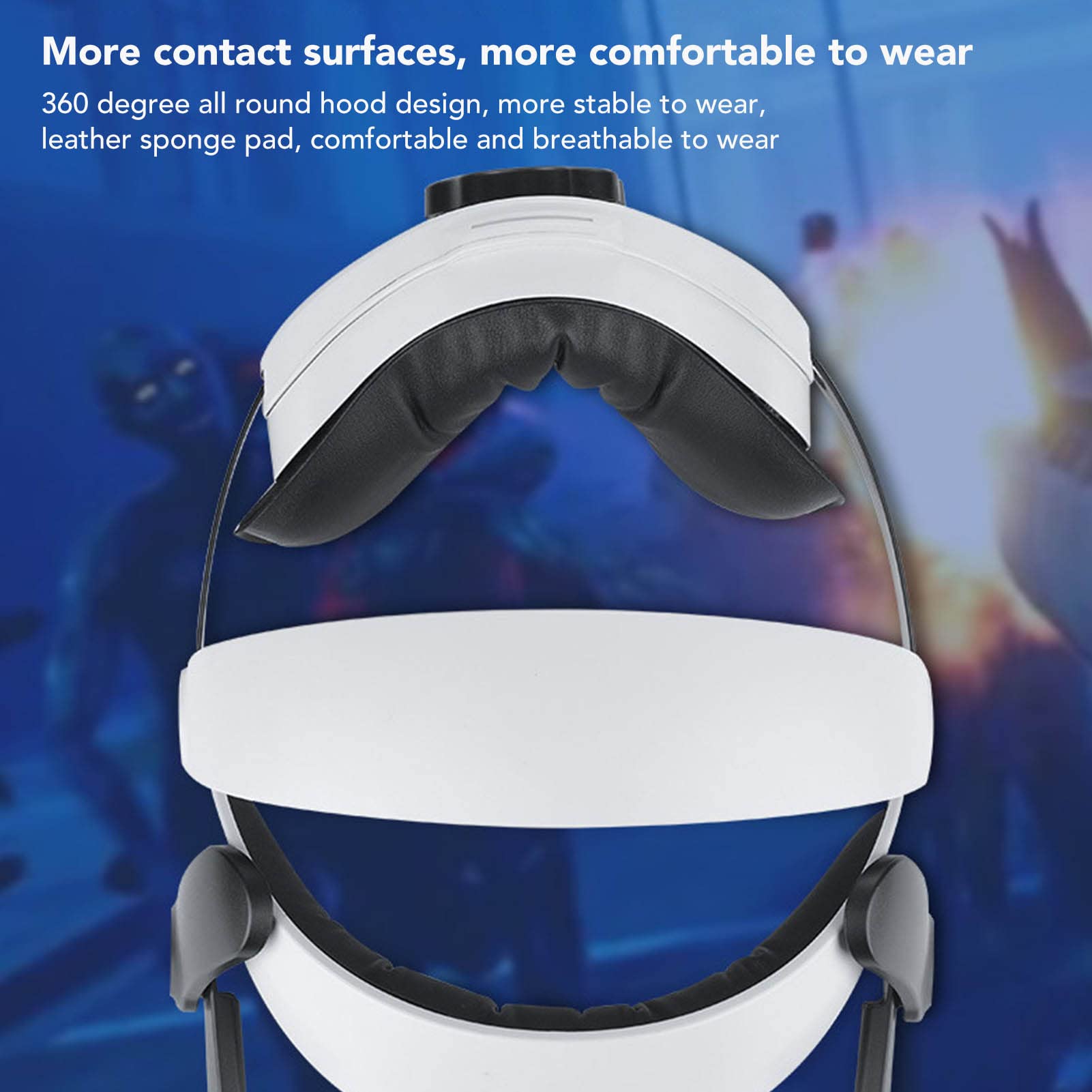 Head Strap for Quest 2, Replacement Comfort Head Strap Accessories, 5300mAh Battery, and Detachable VR Headband for Quest 2