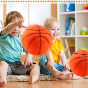 Harrycle 3 Pcs Basketball Plush Pillow Stuffed Sports Balls Basketball Room Decor for Boys Kids Teens Decorations, 7.87 Inch