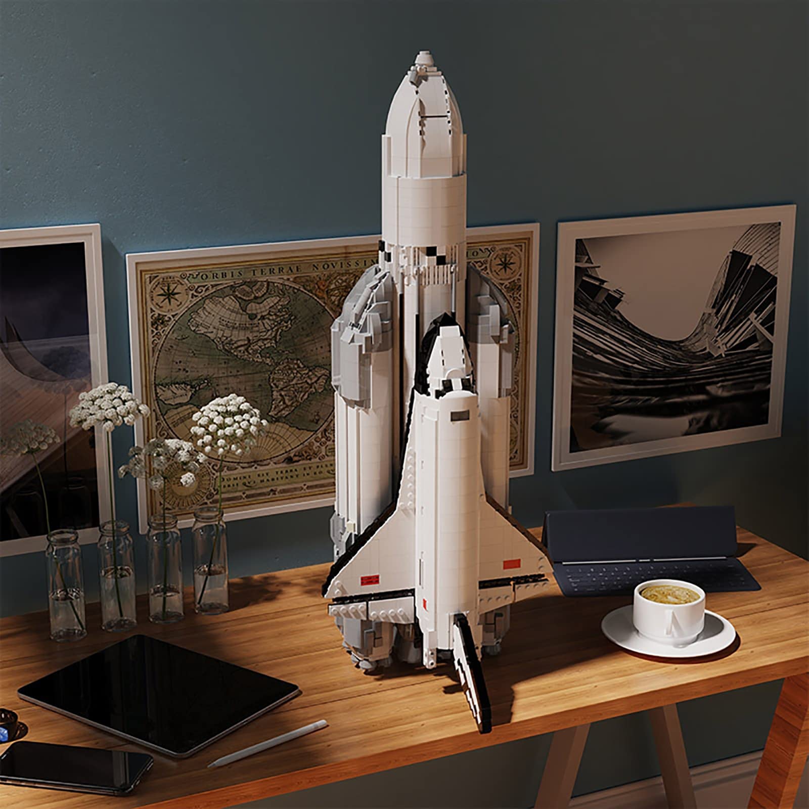 Space Series Launch Vehicles The Space Shuttle Buran Building Blocks Set Rocket Model Science Building Kit DIY Construction Toy Gifts, 3844 Pcs, 23.2 x 21 x 53.6 cm