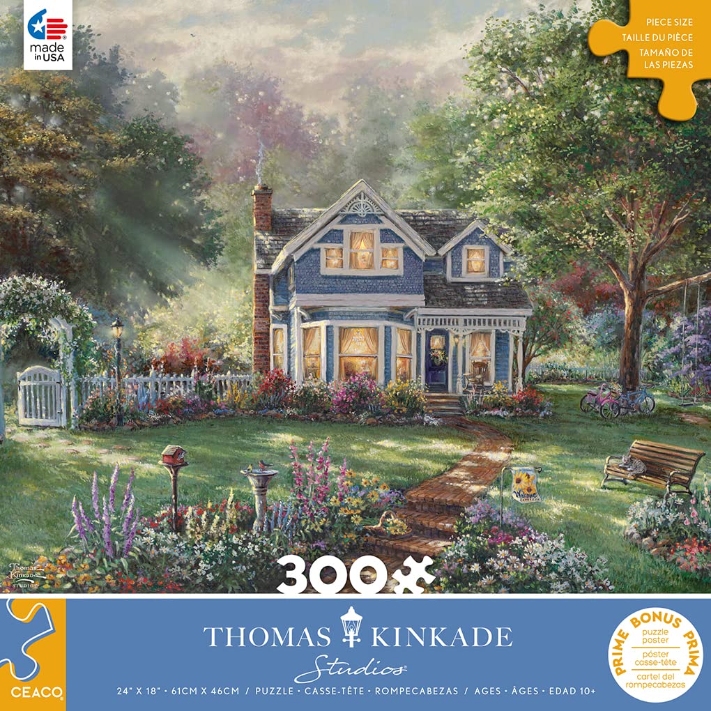 Ceaco - Thomas Kinkade - Inspirations - Springtime Memories - 300 Piece Jigsaw Puzzle