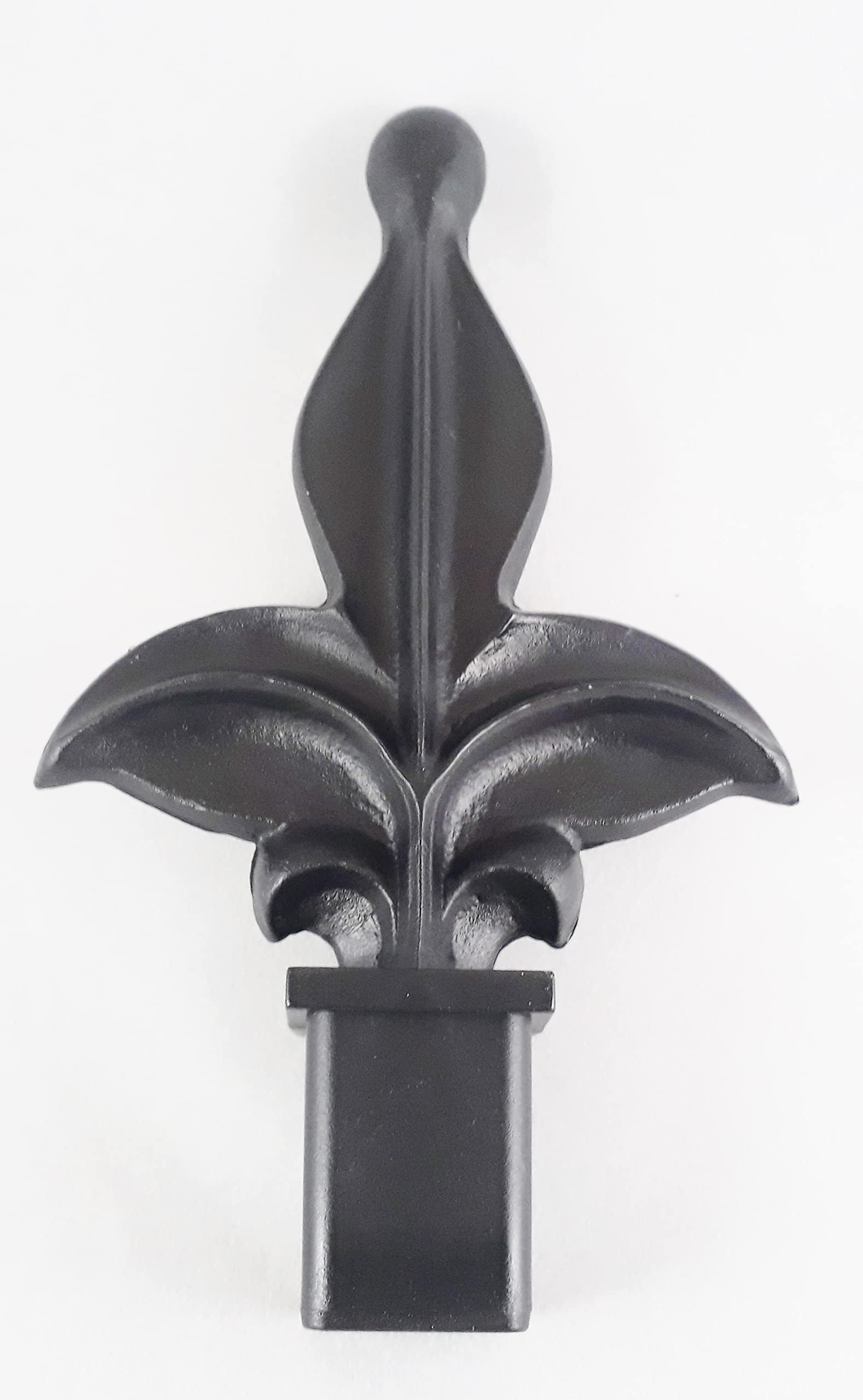 Retrospec Creations 10 Each for (1/2 OR 1-INCH) Plastic Iron Fence Tops 1-60-10 Fleur DE LIS Black