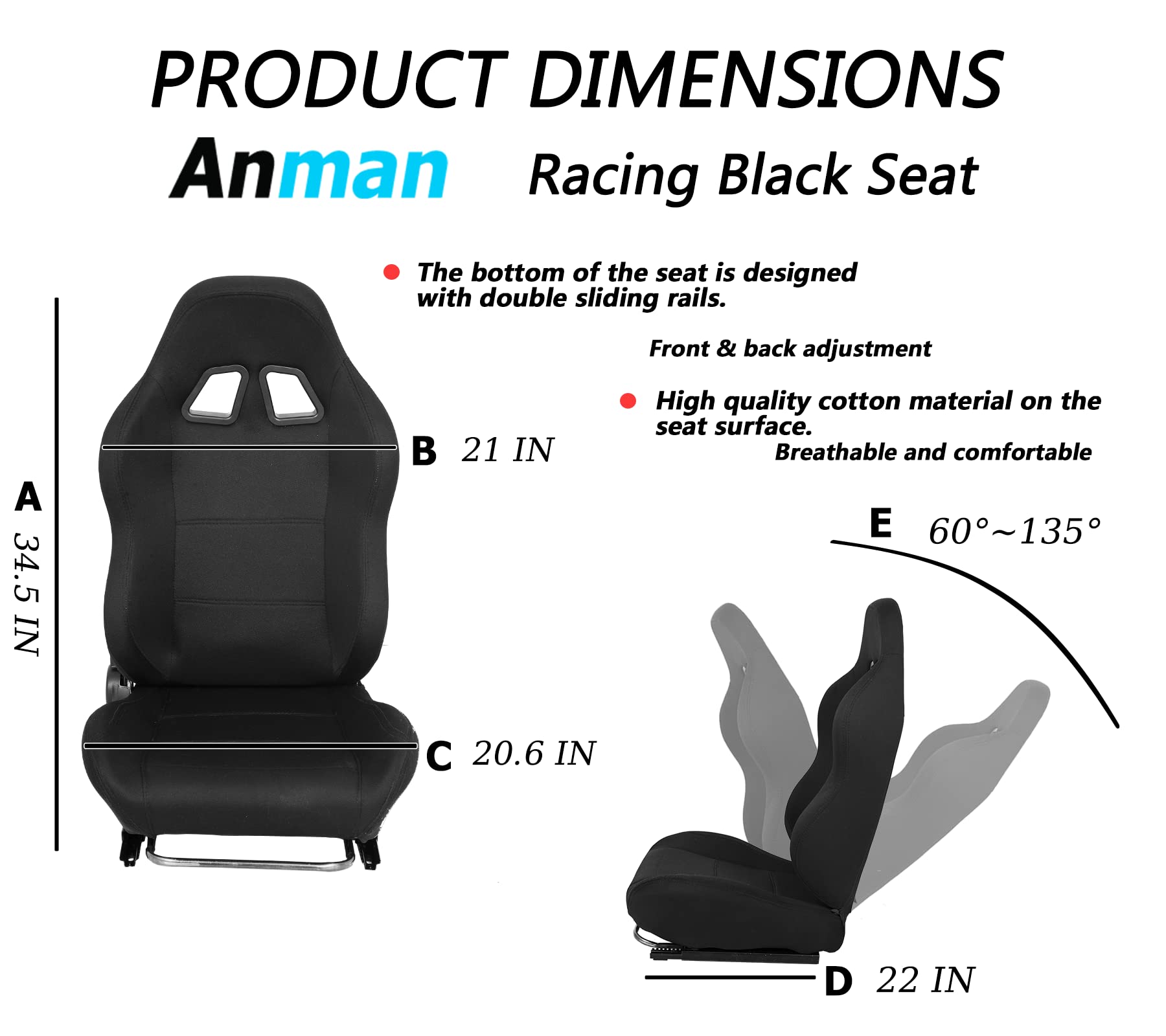 Anman G25 Flight Racing Simulator Cockpit Upgrade Pro Fits for Logitech G27 G29 G920, Thrustmaster T300RS TX F458,PS5 Race Car Seat Game Accessories Driving Simulator Cockpit Steering Wheel Handbrake