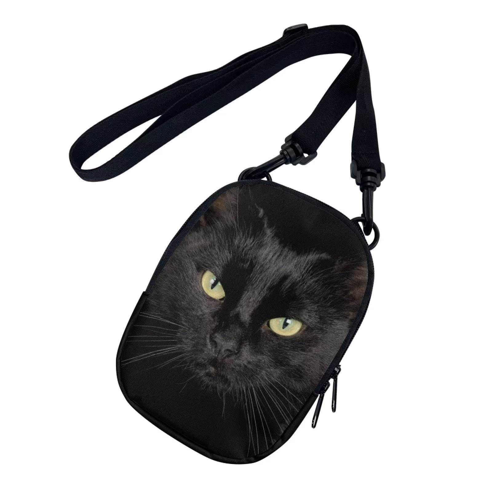 Mumeson Cute 3D Black Cat Shoulder Bag for Womens Girls Cute Crossbody Bag Purse Small Cute Shoulder Tote Bag Clutch Purse Messenger Bag