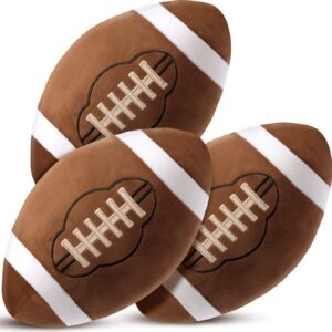 Harrycle 3 Pcs Football Plush Pillow Stuffed Sports Balls Football Room Decor for Boys Kids Teens Decorations, 7.87 Inch