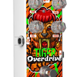 AZOR Overdrive Guitar Pedal, Analog Tiger Drive Effect Pedal for Electric Guitar True Bypass