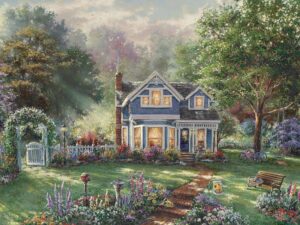 ceaco - thomas kinkade - inspirations - springtime memories - 300 piece jigsaw puzzle