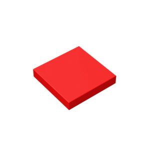 classic bricks tile 2 x 2 100 piece, compatible with lego parts 3068, creative play set - 100% compatible with lego and all major brick brands(colour:red)