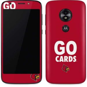 skinit decal phone skin compatible with moto e5 play - officially licensed college go cards design