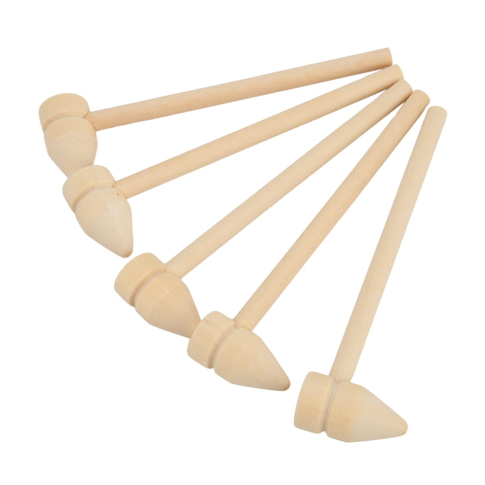 35Pcs Mini Wooden Hammer Hardwood Hammer Knockout Hammer Kids Toys Shell Cracker Accessories for Seafood Lobster Tool Leather Craft