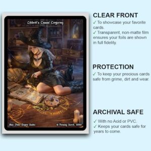 Fantasy North - Lady Donahue - Murderous Apparition – 100 Smooth Matte TCG Trading Card Sleeves - Fits Magic MTG Commander Pokemon and Other Card Games - Playing Card Sleeves