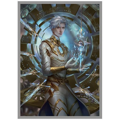 Fantasy North - Ezra Seven - Metal-Shaper Mage - 100 Smooth Matte TCG Trading Card Sleeves - Fits Magic MTG Commander Pokemon and Other Card Games - Playing Card Sleeves