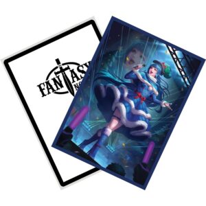 Fantasy North - Yamaki Yukiko - Winter Cheer - 100 Smooth Matte TCG Trading Card Sleeves - Anime - Fits Magic MTG Commander Pokemon and Other Card Games - Playing Card Sleeves