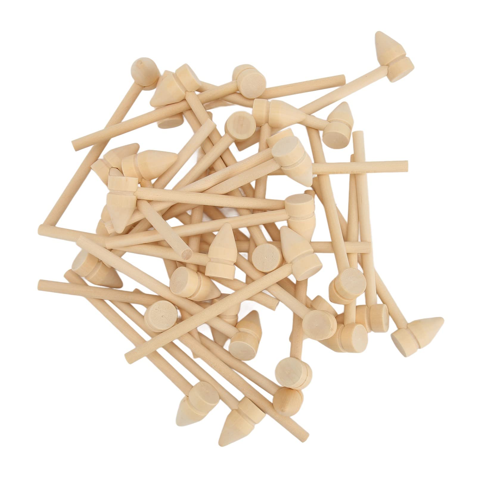 35Pcs Mini Wooden Hammer Hardwood Hammer Knockout Hammer Kids Toys Shell Cracker Accessories for Seafood Lobster Tool Leather Craft