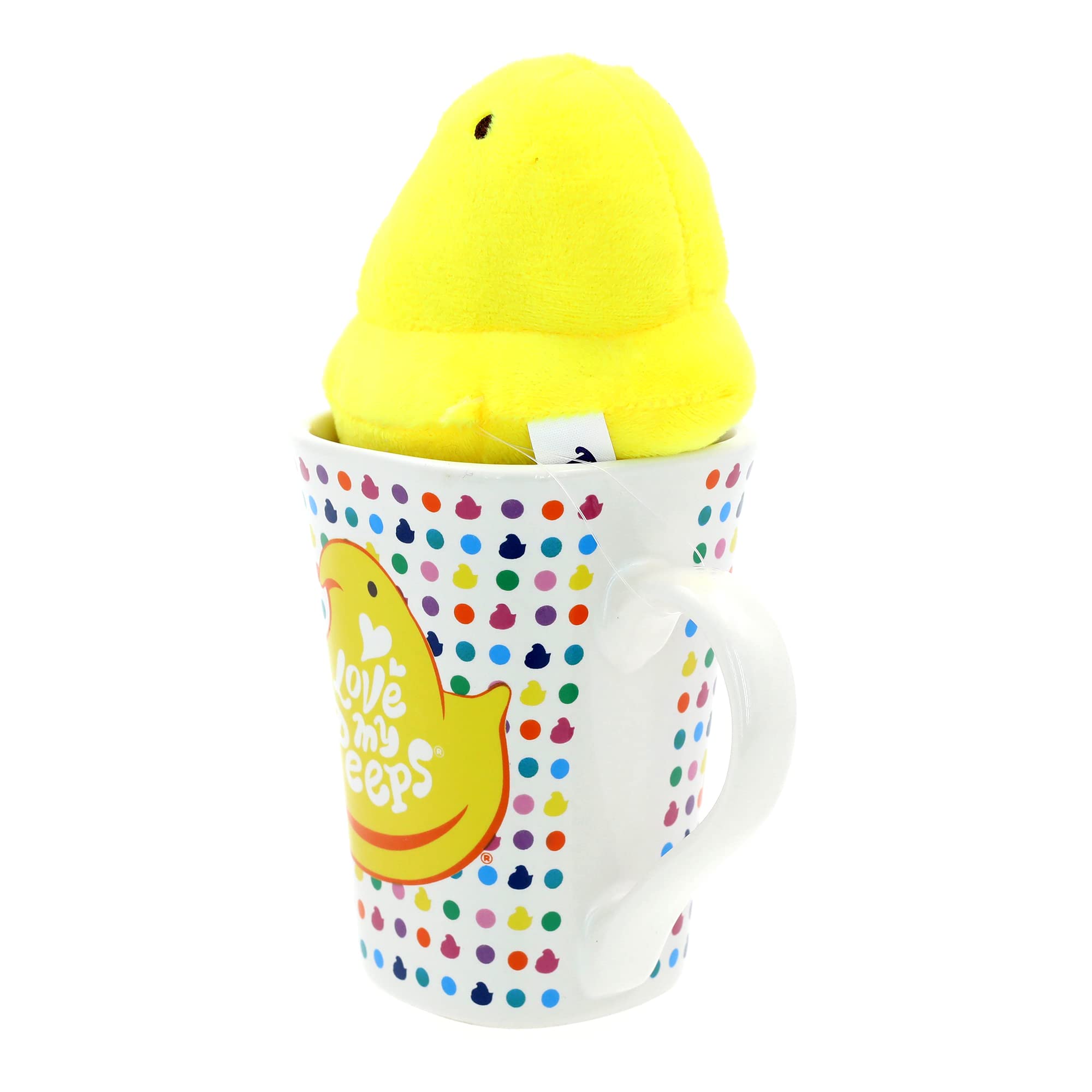 Animal Adventure Peeps Collectible 6" Peeps Plush and Mug Giftset Yellow Original Peep in a 15oz Mug