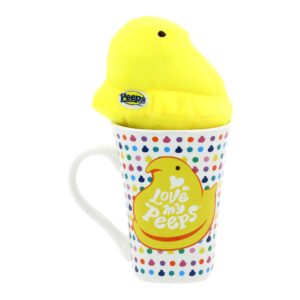 animal adventure peeps collectible 6" peeps plush and mug giftset yellow original peep in a 15oz mug