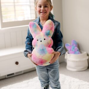 Animal Adventure | Tie-Dye Bunny Peeps | 15” Collectible Plush | Pink Tie-Dye