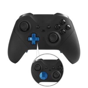 TOMSIN 13 in 1 Xbox Elite Series 2 Controller Accessories Replacement Pack,6 Metal Thumbsticks,2 D-Pads,4 Paddles and 1 Adjuster for Xbox Elite Controller Series 2 Core Accessory Parts(Blue)