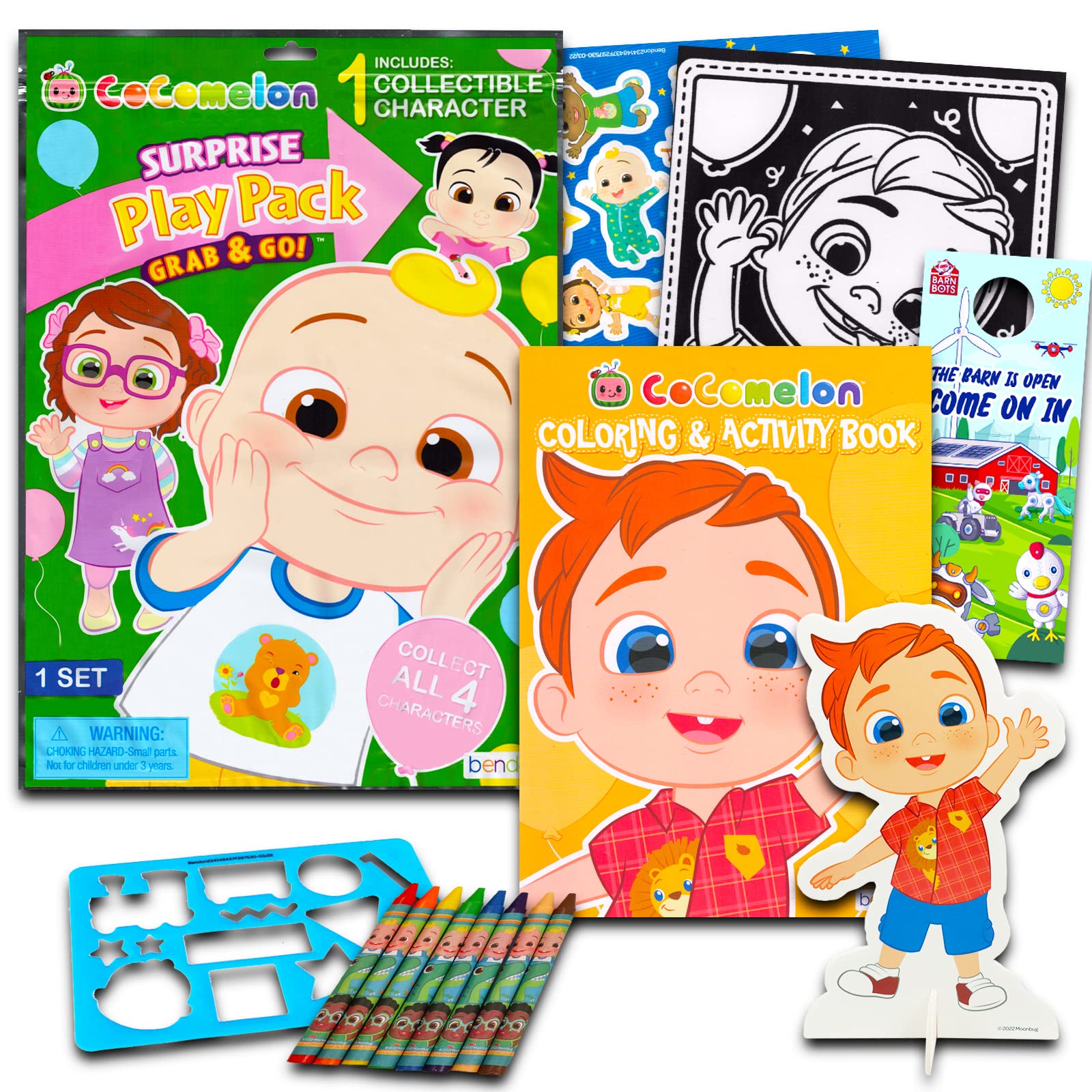 CoComelon Activity Set - Bundle with Giant CoComelon Play Pack for Kids with Coloring Book, Character, Stickers, and More | CoComelon Coloring Books