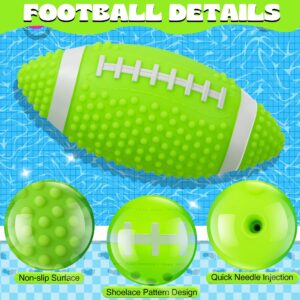 Hiboom Glow in The Dark Football, 9.25 Inches Light up Waterproof Football, Swimming Pool Diving Toys for Under Water Game, Outdoor Footballs for Beach Games and Water Sports Pool Part (Green)