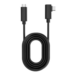 for oculus quest 2 link cable 16ft(5m),usb c to c cable for link service and charging,high speed data transfer,fast charger cord 90 degree angled type c,compatible for oculu-s quest 2 and gaming pc