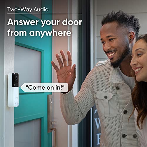 WYZE Wireless Video Doorbell Pro (Chime Included), 1440 HD Video, 1:1 Aspect Ratio: 1:1 Head-to-Toe View, 2-Way Audio, Night Vision