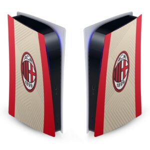 head case designs officially licensed ac milan away 2021/22 crest kit vinyl faceplate sticker gaming skin decal cover compatible with sony playstation 5 ps5 digital edition console