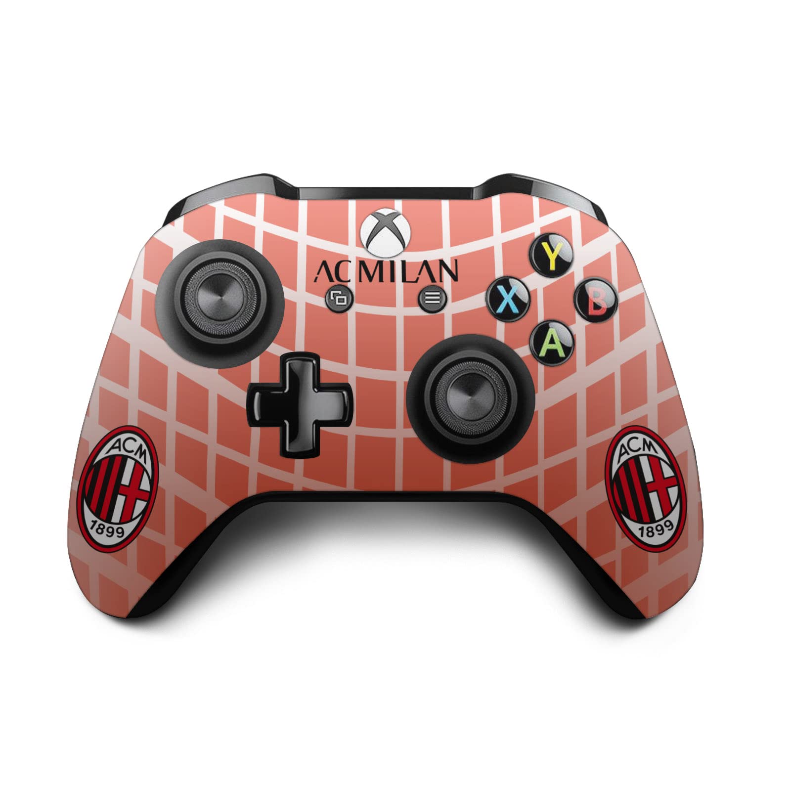 Head Case Designs Officially Licensed AC Milan Away 2020/21 Crest Kit Vinyl Sticker Gaming Skin Decal Cover Compatible With Xbox One S Console and Controller Bundle