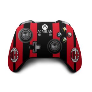 Head Case Designs Officially Licensed AC Milan Home 2021/22 Crest Kit Vinyl Sticker Gaming Skin Decal Cover Compatible with Xbox One S Console and Controller Bundle