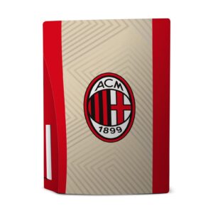 Head Case Designs Officially Licensed AC Milan Away 2021/22 Crest Kit Vinyl Faceplate Sticker Gaming Skin Decal Cover Compatible with Sony Playstation 5 PS5 Disc Edition Console