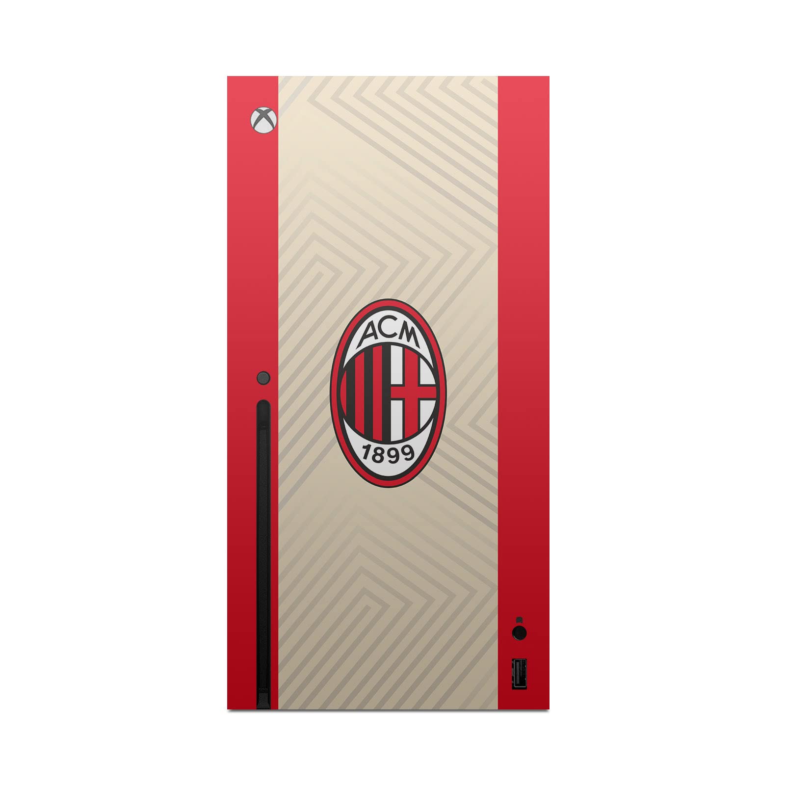 Head Case Designs Officially Licensed AC Milan Away 2021/22 Crest Kit Vinyl Sticker Gaming Skin Decal Cover Compatible with Xbox Series X Console