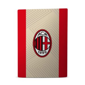 Head Case Designs Officially Licensed AC Milan Away 2021/22 Crest Kit Vinyl Faceplate Sticker Gaming Skin Decal Cover Compatible with Sony Playstation 5 PS5 Disc Edition Console