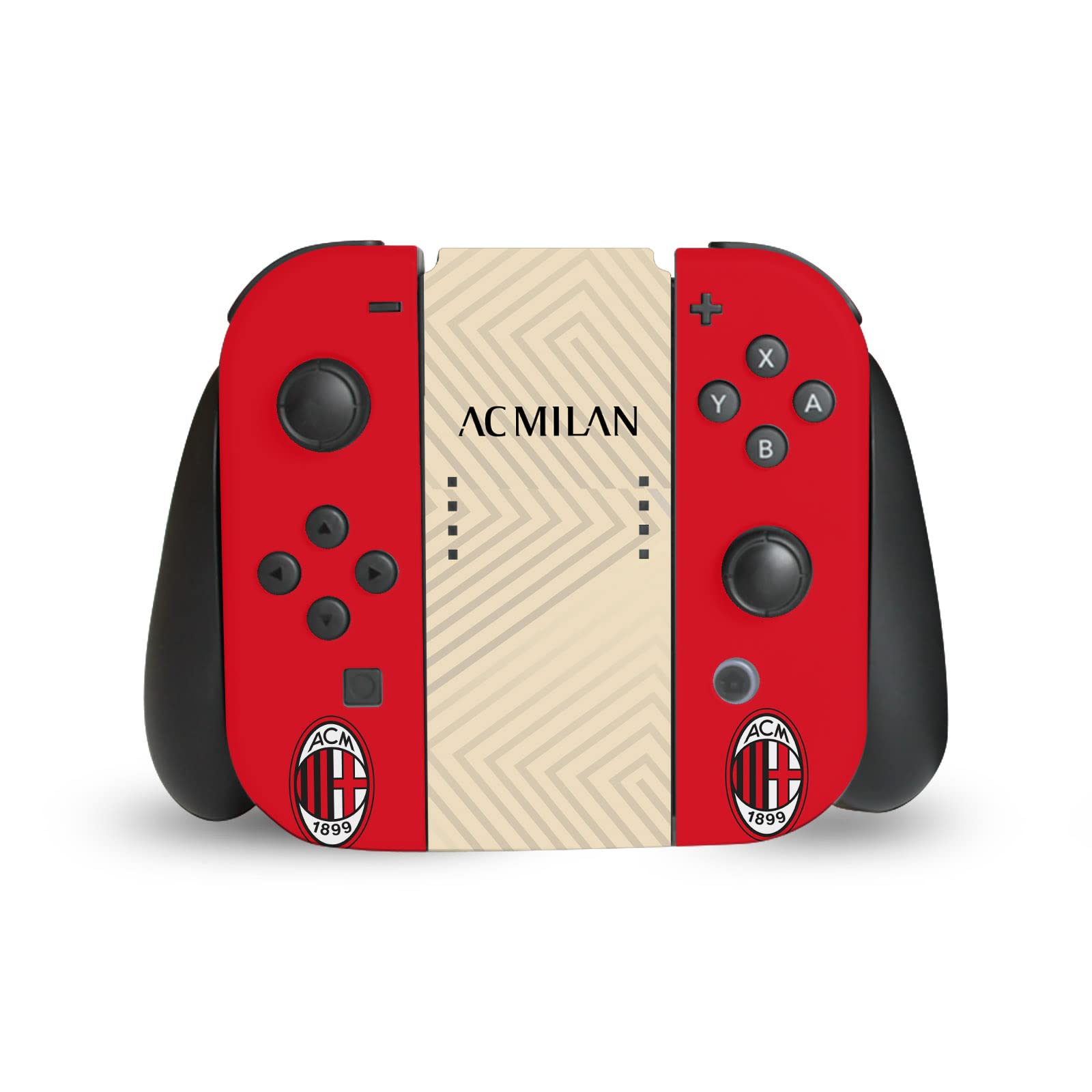 Head Case Designs Officially Licensed AC Milan Away 2021/22 Crest Kit Vinyl Sticker Gaming Skin Decal Cover Compatible with Nintendo Switch Joy-Con Controller