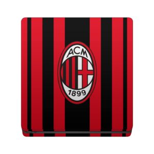 Head Case Designs Officially Licensed AC Milan Home 2021/22 Crest Kit Vinyl Sticker Gaming Skin Decal Cover Compatible with Sony Playstation 4 PS4 Slim Console