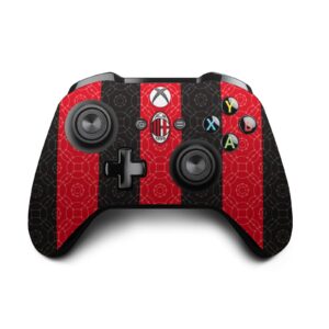 Head Case Designs Officially Licensed AC Milan Home 2020/21 Crest Kit Vinyl Sticker Gaming Skin Decal Cover Compatible with Xbox One X Console and Controller Bundle